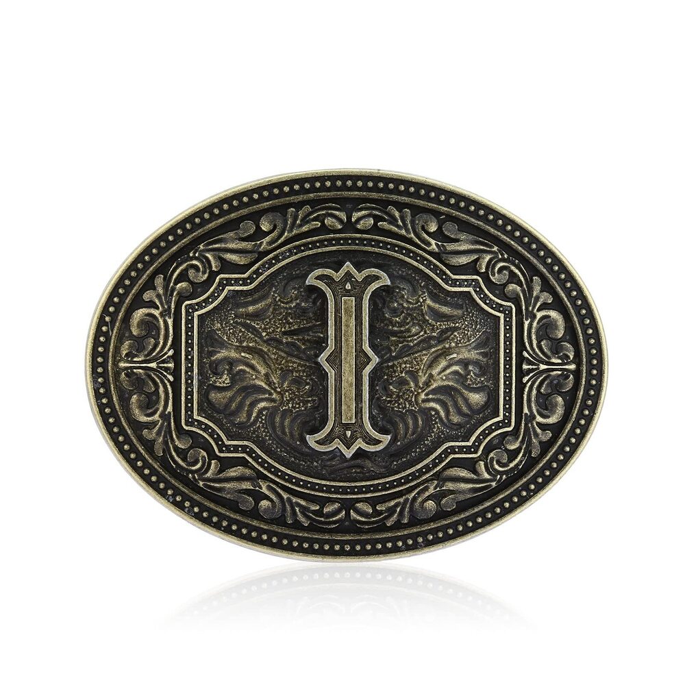 2589 Belt Buckles - Initial Letters A to Z Western Rodeo Cowboy Cowgirl